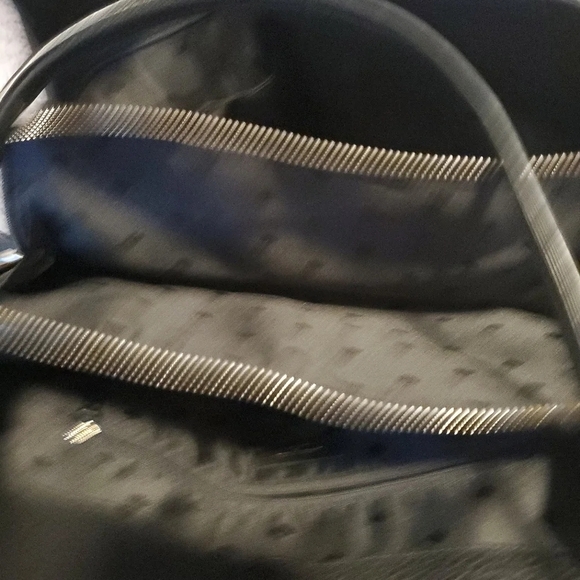 Kate Spade Black Pebbled Leather Tote Bag With Triple Compartments - Picture 5 of 16